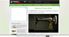 Desktop Screenshot of maquinasdecoser.info